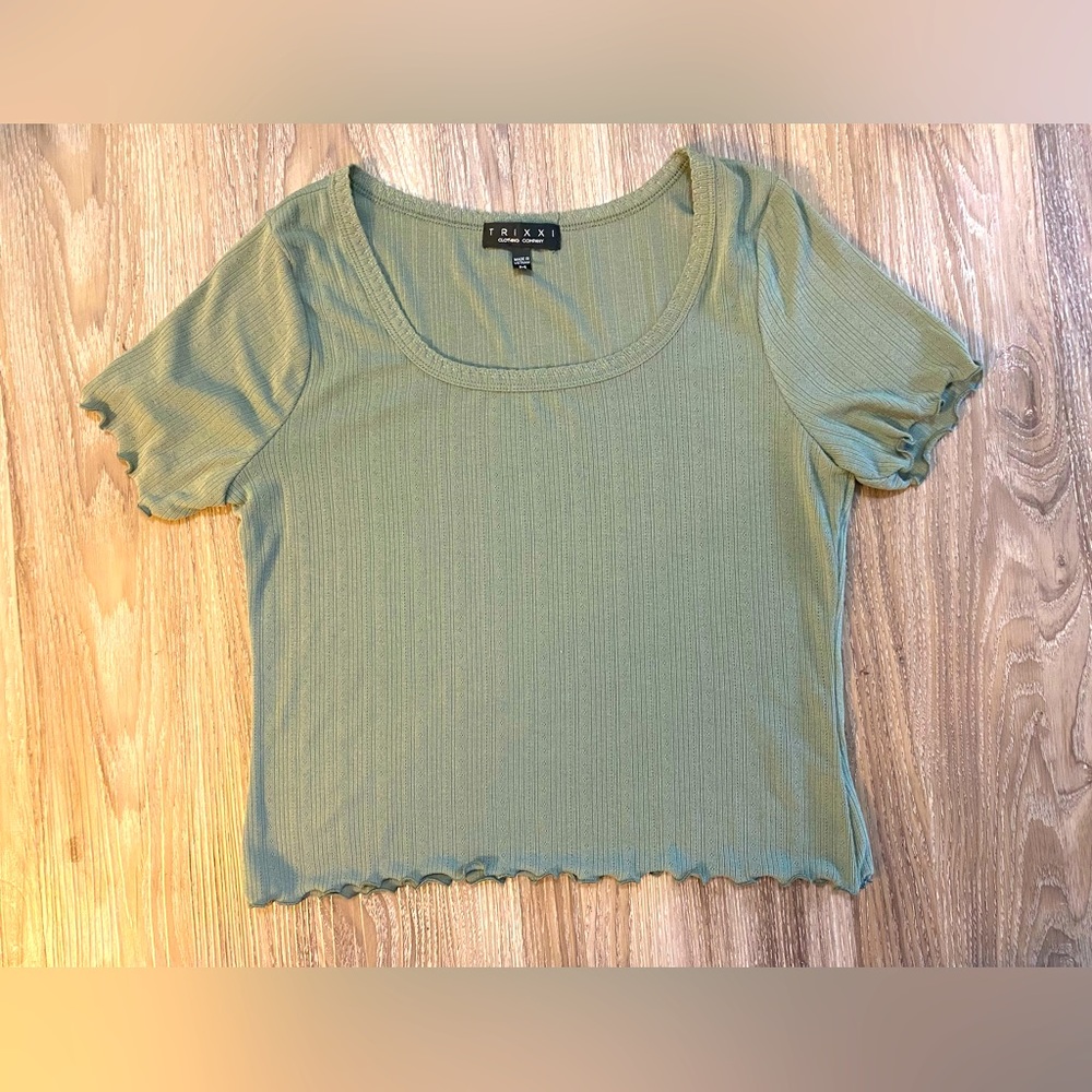 Green Fitted Top